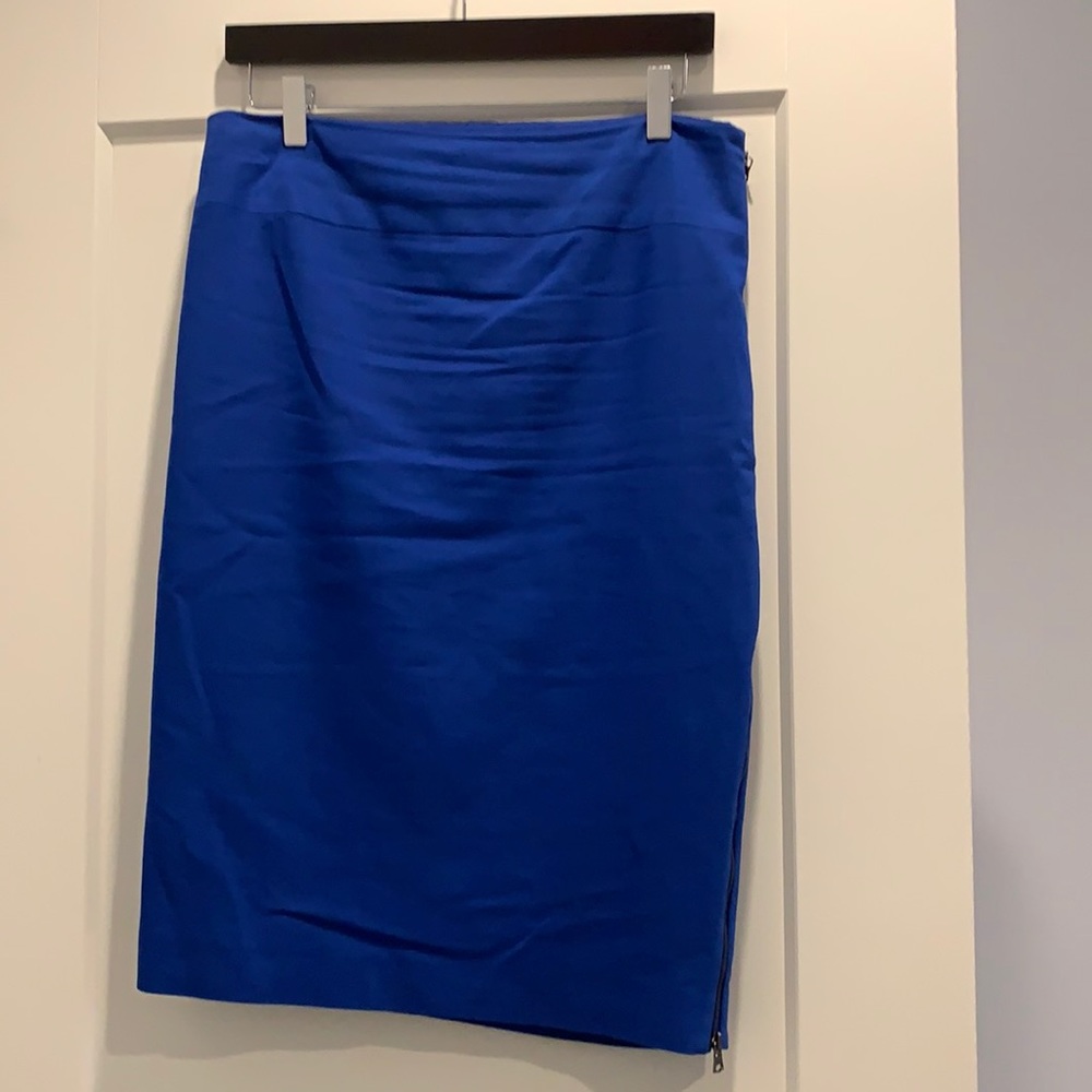 Express pencil skirt, side zip Blue Size 12